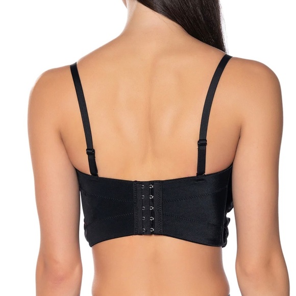 NWT AKIRA I WISH YOU WELL ROSE DETAIL CORSET TOP SZ SMALL S - Picture 11 of 11